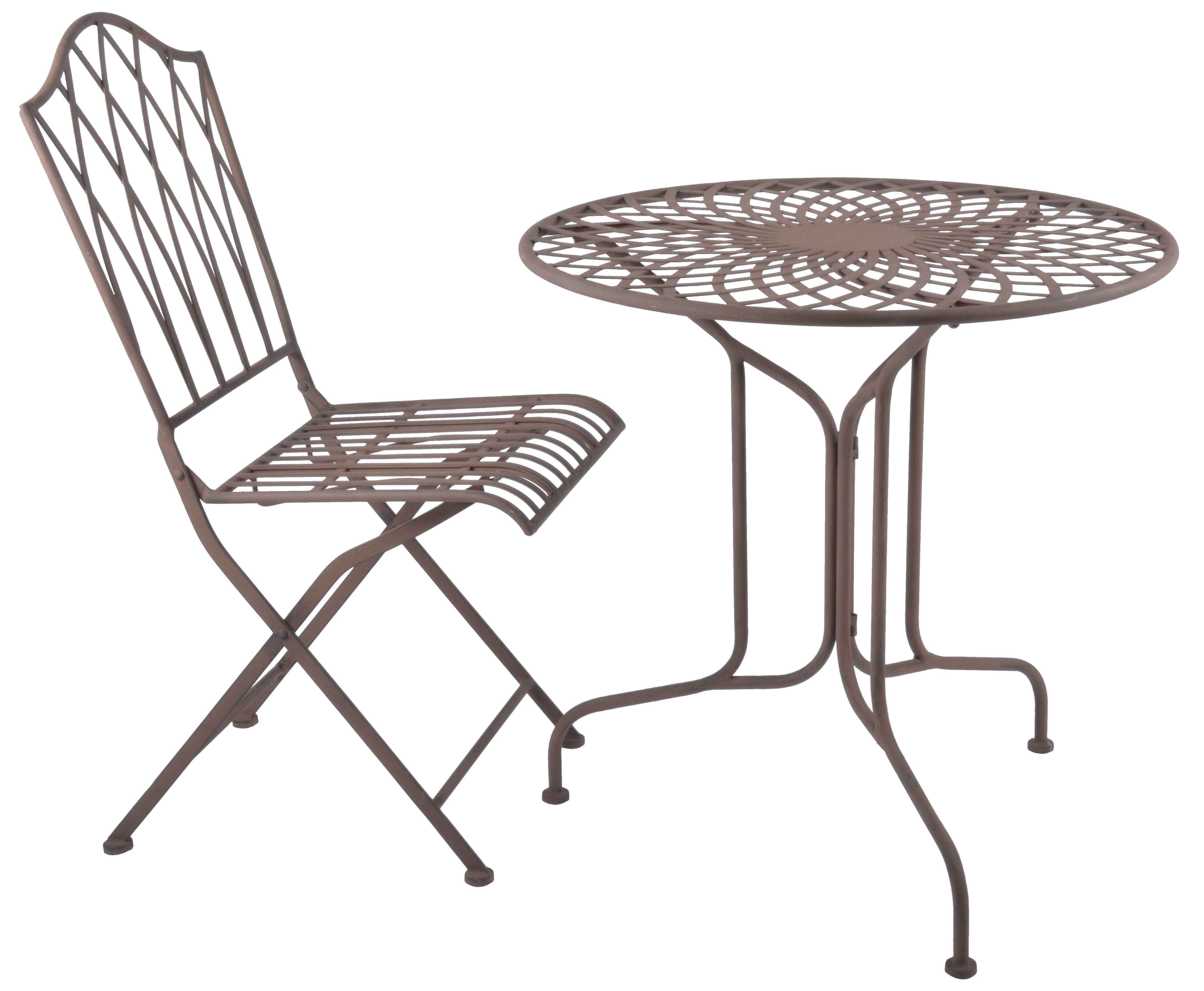 Vintage Rectory Metal Round Garden Table