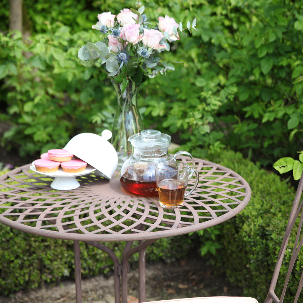 Vintage Rectory Metal Round Garden Table