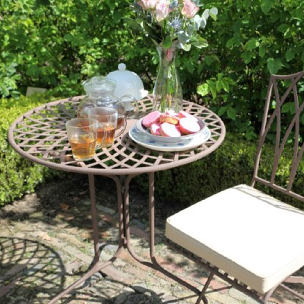 Vintage Rectory Metal Round Garden Table
