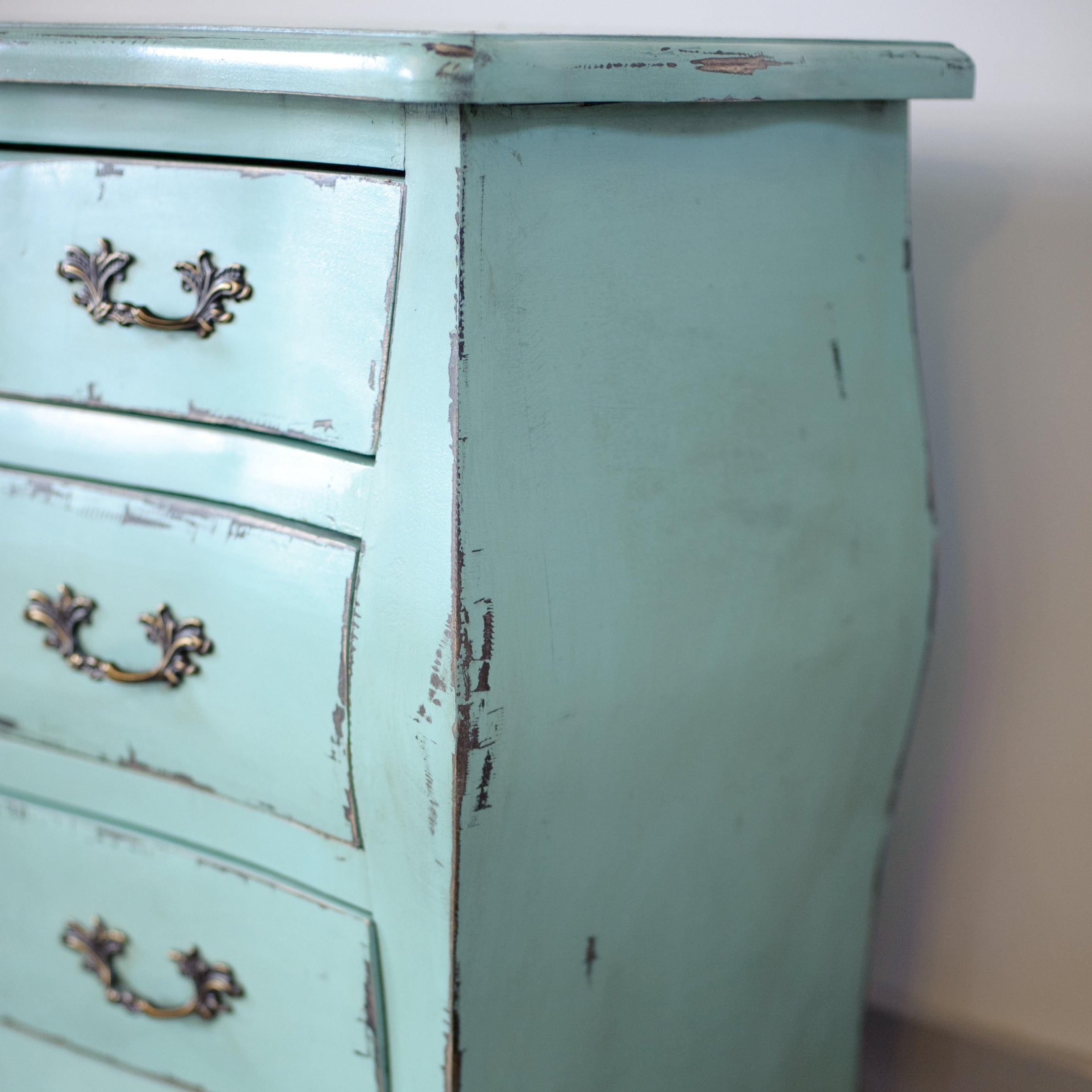 Etienne Aqua Blue Three Drawer Chest of Drawers