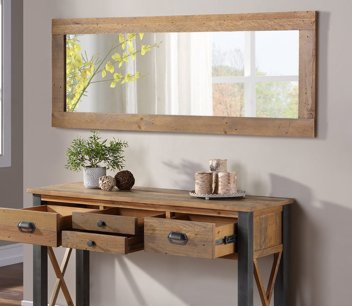 Harringay Reclaimed Wood Long Wall Mirror - The Orchard Home and Gifts