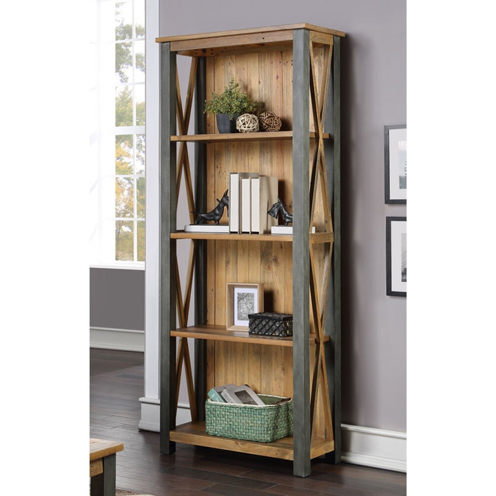 Harringay Reclaimed Wood Tall Bookcase - The Orchard Home and Gifts