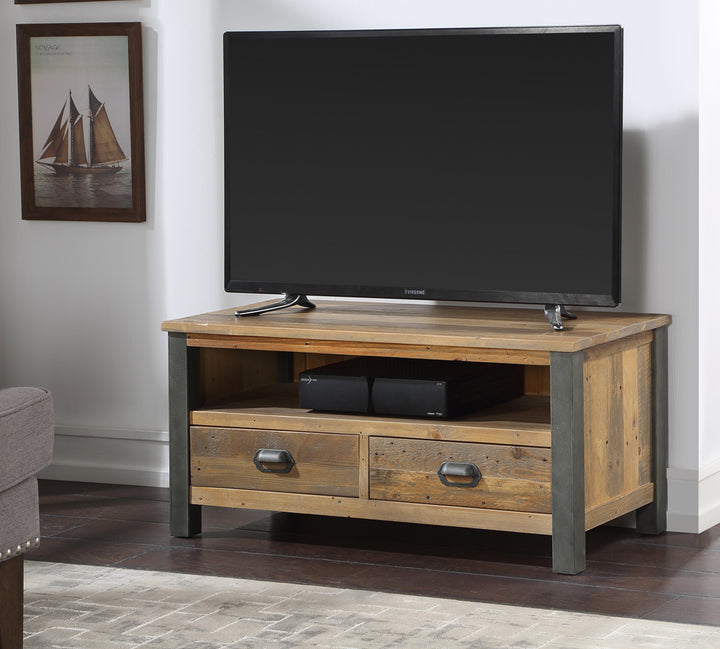 Harringay Reclaimed Wood Widescreen TV Cabinet / Media Unit - The Orchard Home and Gifts