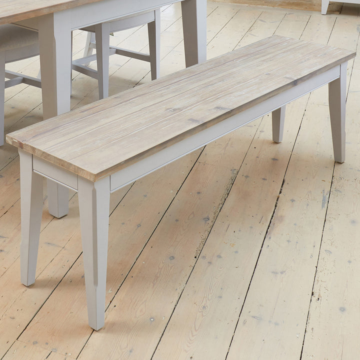 Ridley Grey Dining Bench Large - The Orchard Home and Gifts