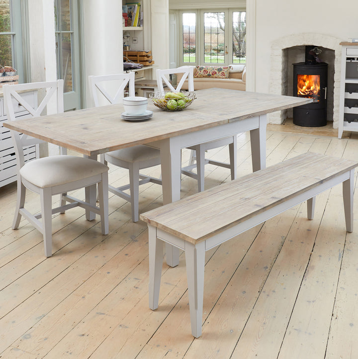 Ridley Grey Square Extending Dining Table - The Orchard Home and Gifts