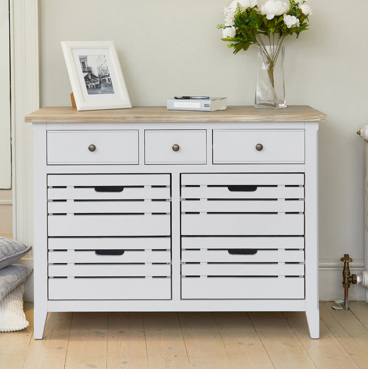 Ridley Grey Four Drawer Sideboard - The Orchard Home and Gifts