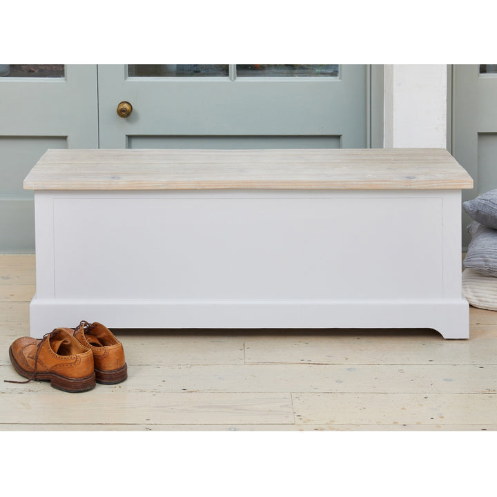 Ridley Grey Hallway Storage Bench Box - The Orchard Home and Gifts